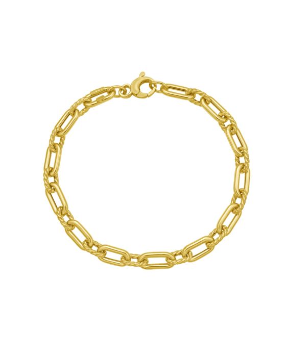 14K Medium Alternating Link Chain