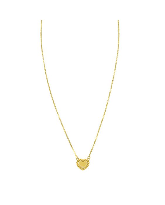 14K Heart Prosecco Pendant