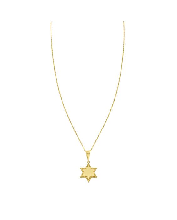 14K Star of David Prosecco Pendant