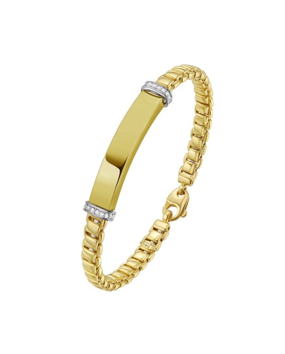 14K Diamond Bar Venetian Bracelet