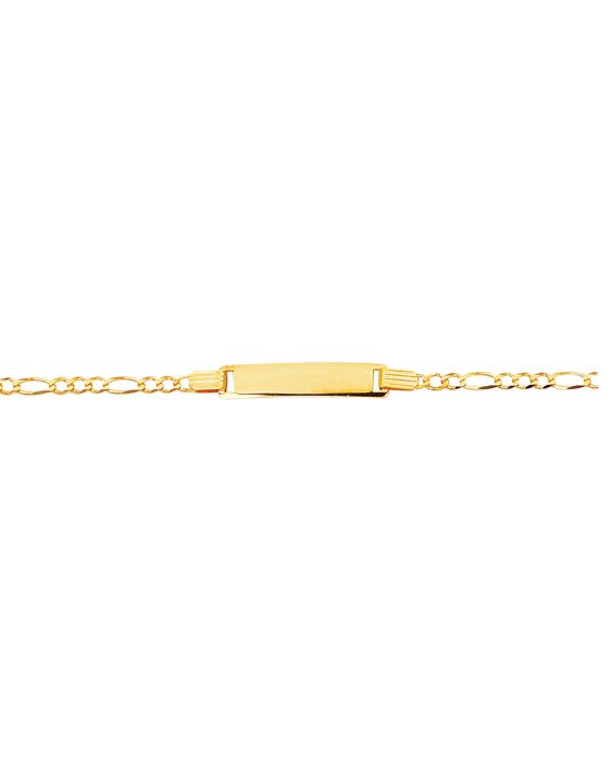 14K Gold Children's Figaro ID Bracelet