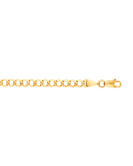 14K Gold 4.4mm Lite Curb Chain 