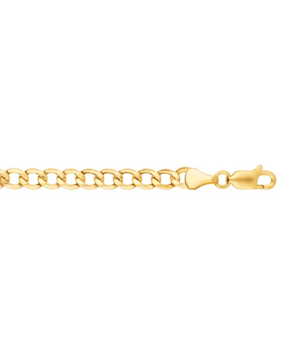 14K Gold 5.3mm Lite Curb Chain 