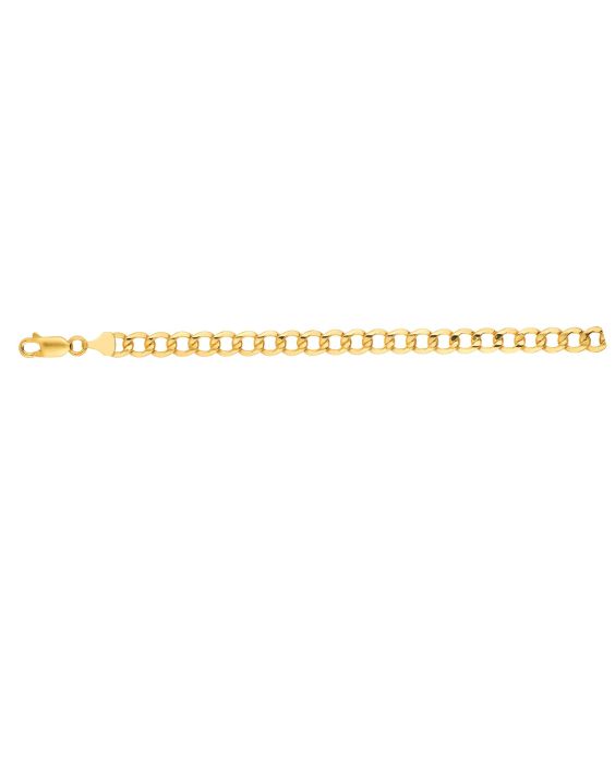14K Gold 6.2mm Lite Curb Chain