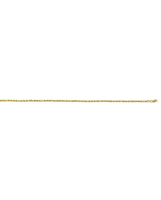 14k Gold 2.5mm Lite Figaro Chain