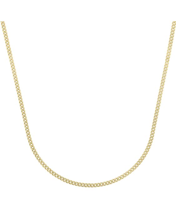 14K Gold 2.8mm Light Gourmette Chain