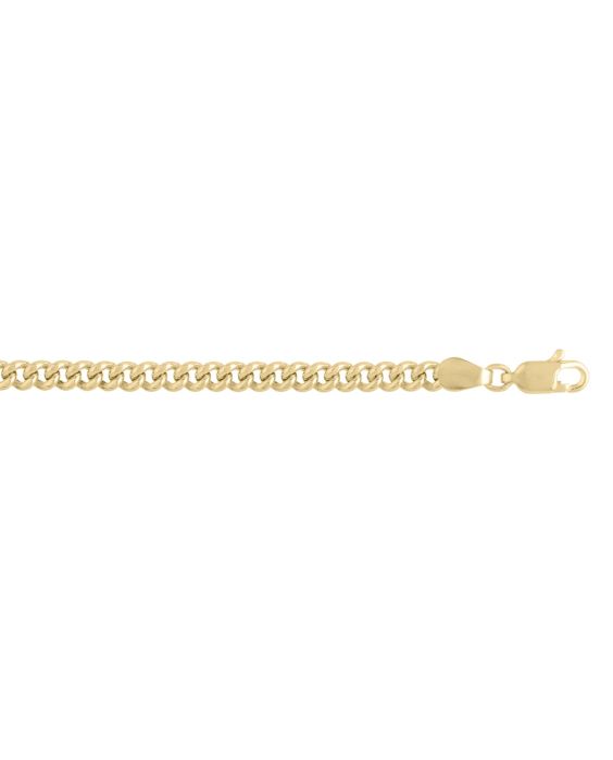 14K Gold 3.65mm Light Gourmette Chain