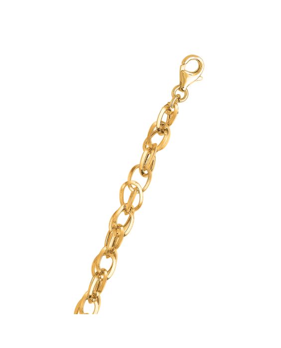 14K Gold Polished Euro Link Chain