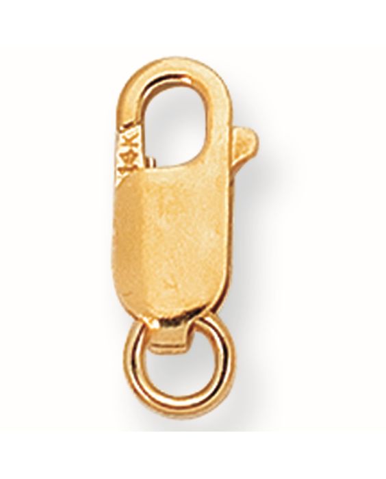 14K Gold 13mm Rectangular Lobster Lock