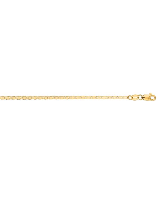 14K 2.3mm Mariner Chain