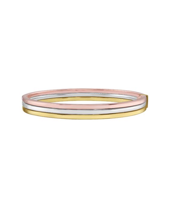 14K Trinity Layered Bangle