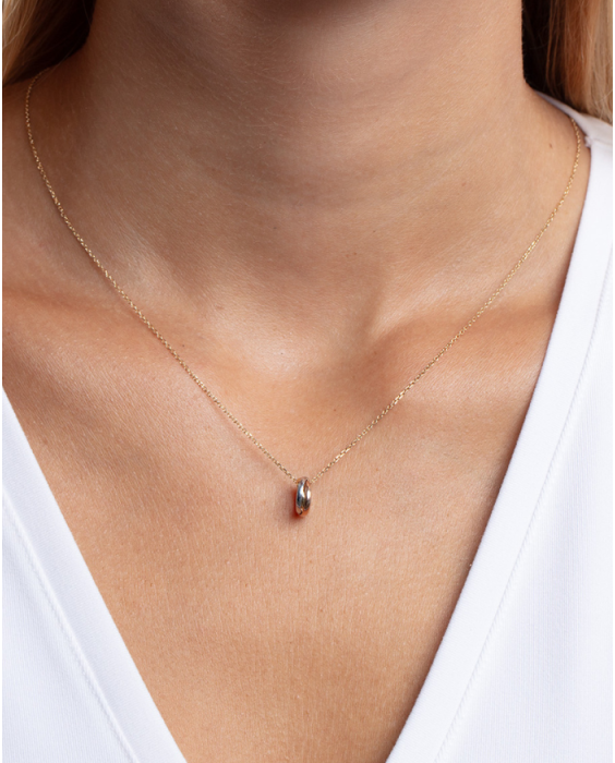 14K Trininty Chain Necklace