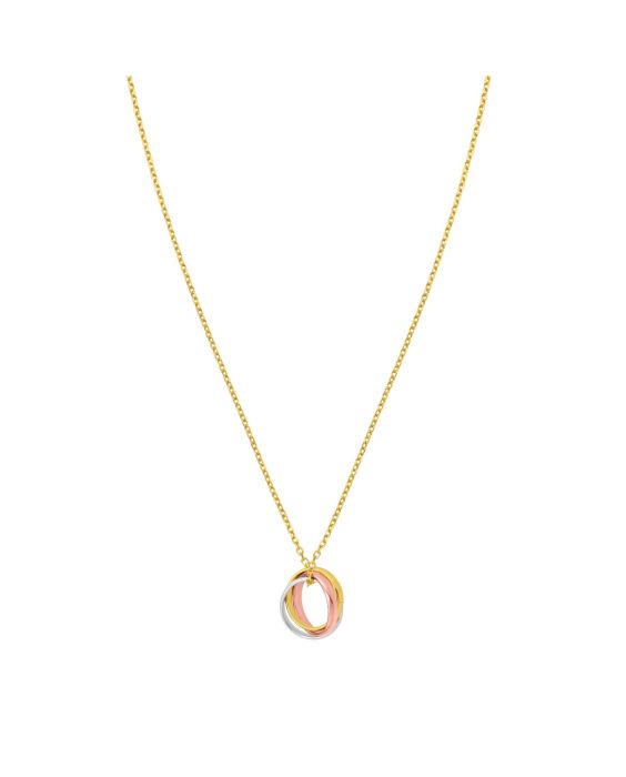 14K Trininty Chain Necklace