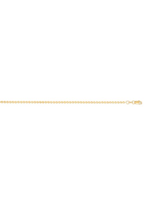 14K 2mm Moon Chain