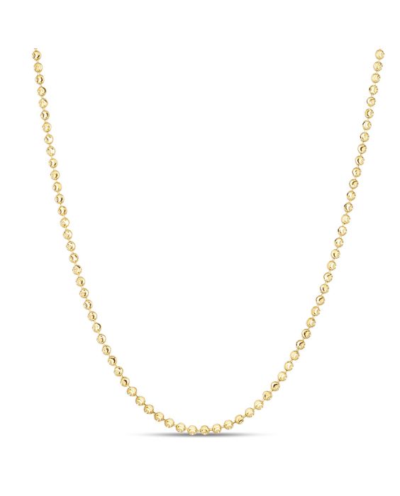 14K 2mm Moon Chain