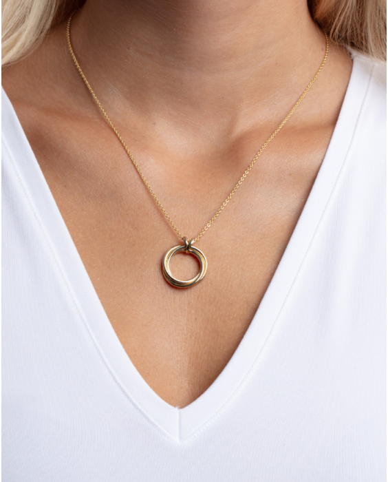 14K Trinity Circle Necklace