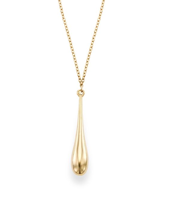 14K Gold Tear Drop Necklace