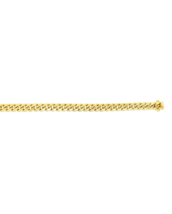 14K Gold 6.1mm Semi-Solid Classic Miami Cuban 