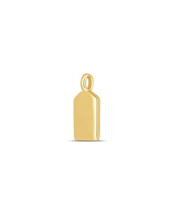 14K Tag Charm