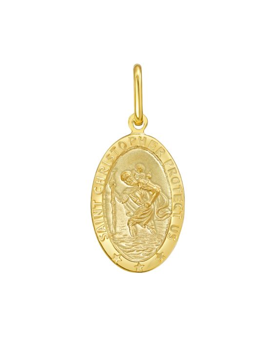14K St. Christopher Charm