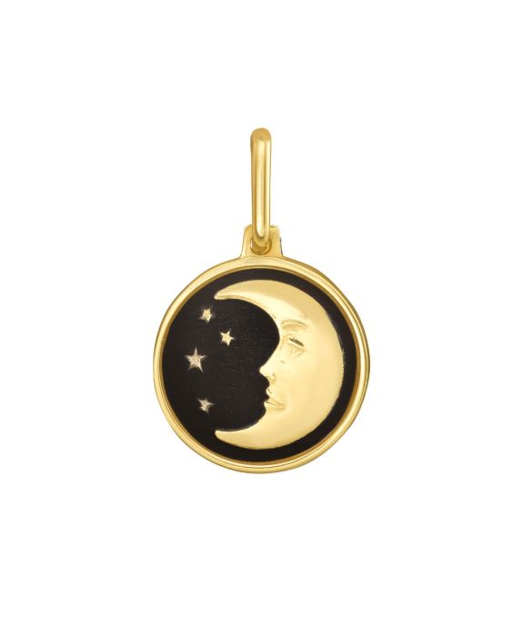 14K Sun & Moon Medallion Charm