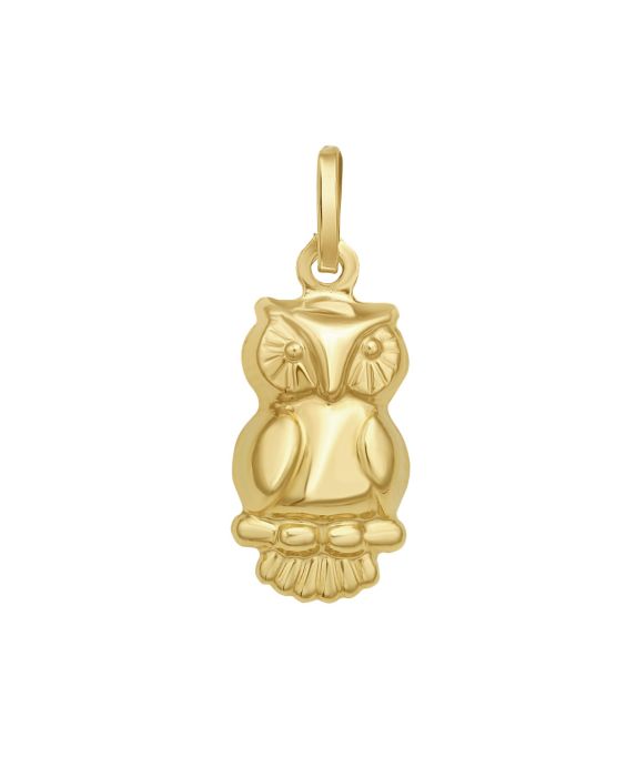 14K Owl Charm