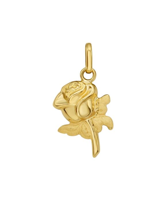 14K Rose Charm