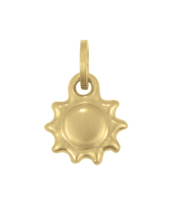 14K Sun Charm