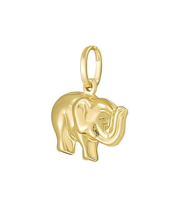 14K Elephant Charm