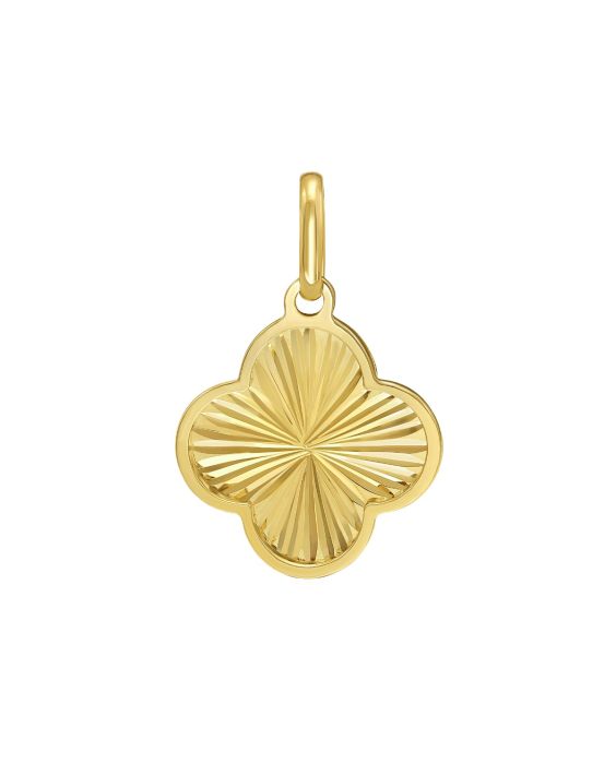 14K Radiant Clover Charm