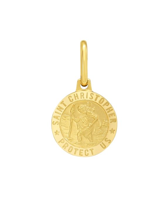 14K St. Christopher Charm