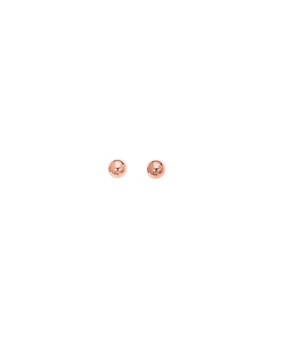 14K Gold Polished 5mm Post Earring