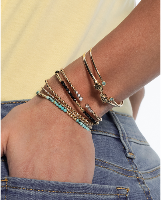 14K Gold Pallina Bead Bracelet