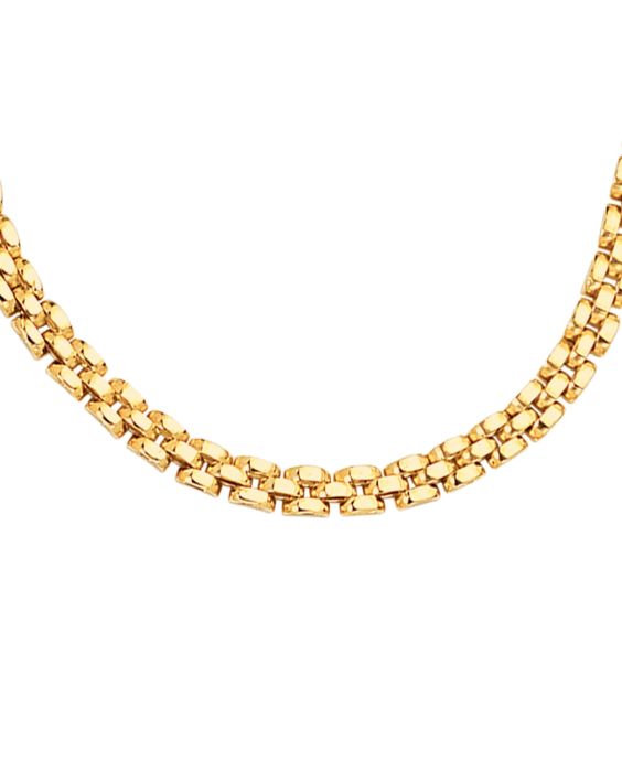 14K Gold 4mm Panther Chain