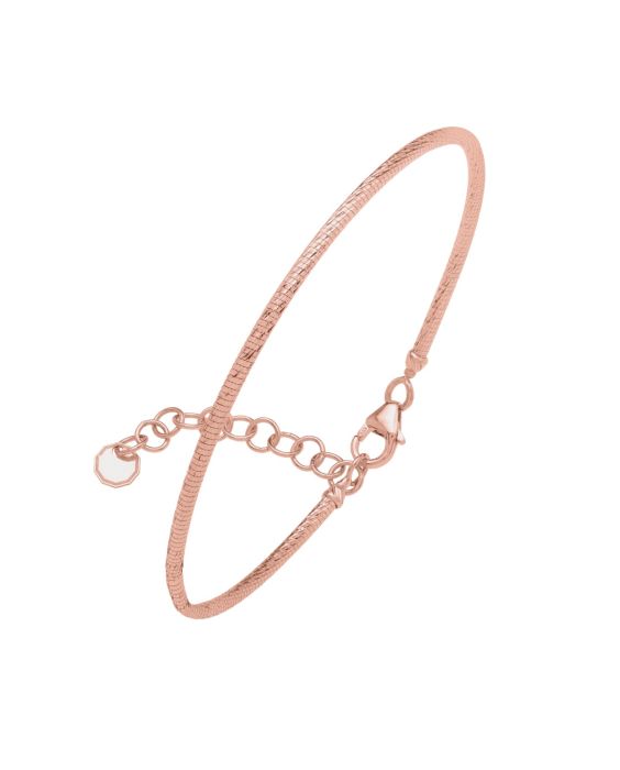 14K Diamond Cut Stack Bangle