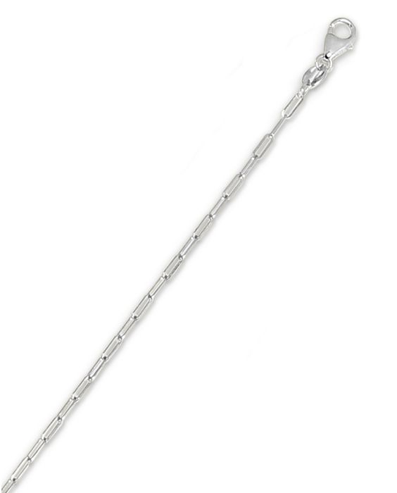 14K Gold 1.5mm Paperclip Chain
