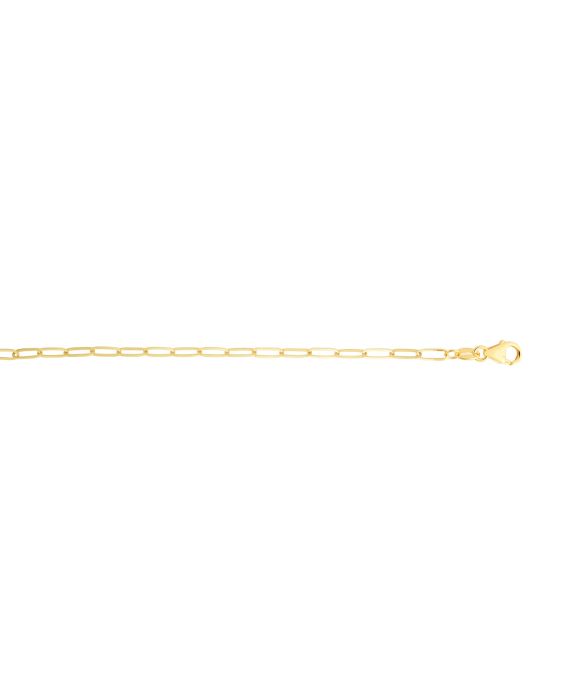 14K 3.5mm Paperclip Chain