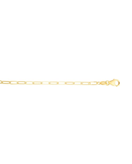 14K 4mm Paperclip Chain