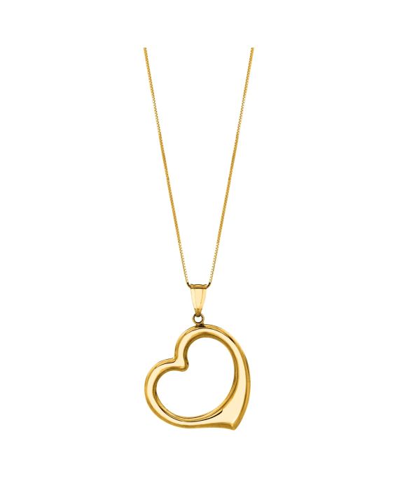 14K Gold Heart Necklace