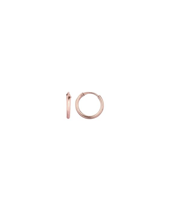 14K Gold 1x10mm Endless Hoops