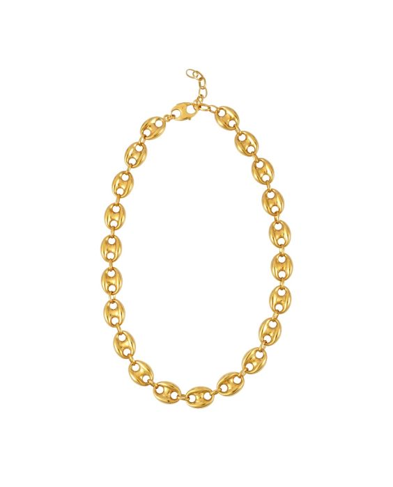 14K Gold 16mm Puffed Mariner Link Chain | Royal Chain Group