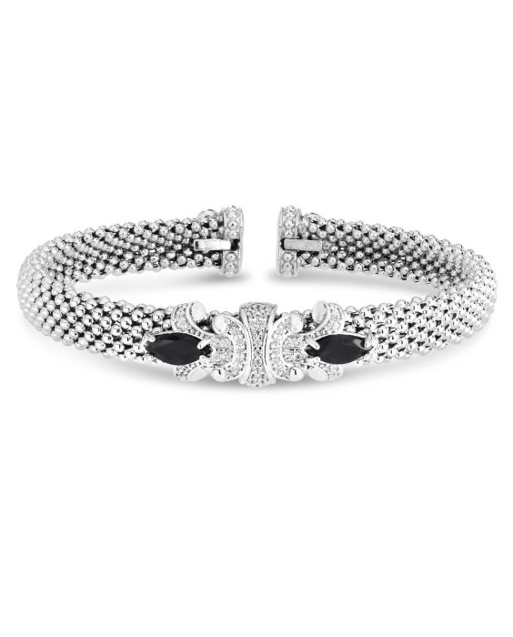 Onyx &amp; Dia Prosecco Fleur Bangle