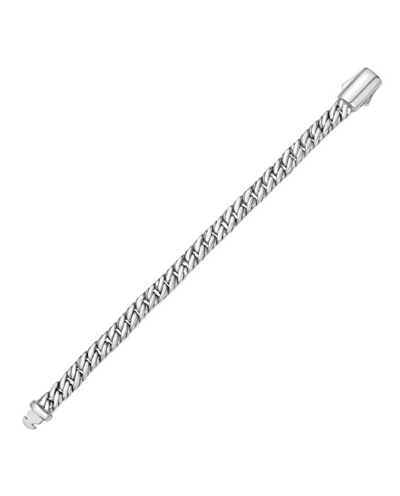 Silver Men's Double Cuban Bracelet