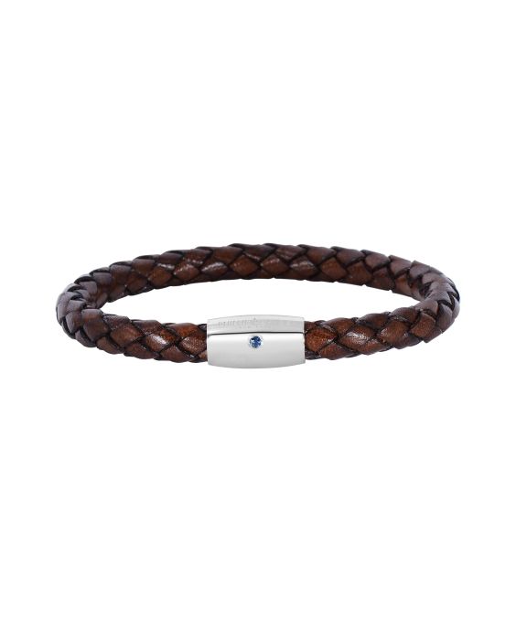 Sterling Silver Sapphire Woven Bracelet