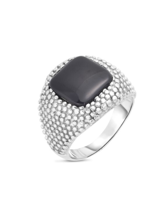 Men's Black Onyx Signet Ring