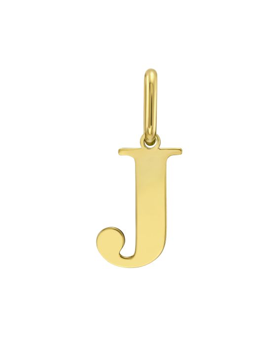14K Gold Initial J Charm