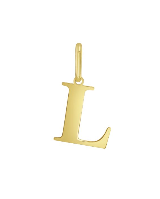 14K Gold Initial L Charm