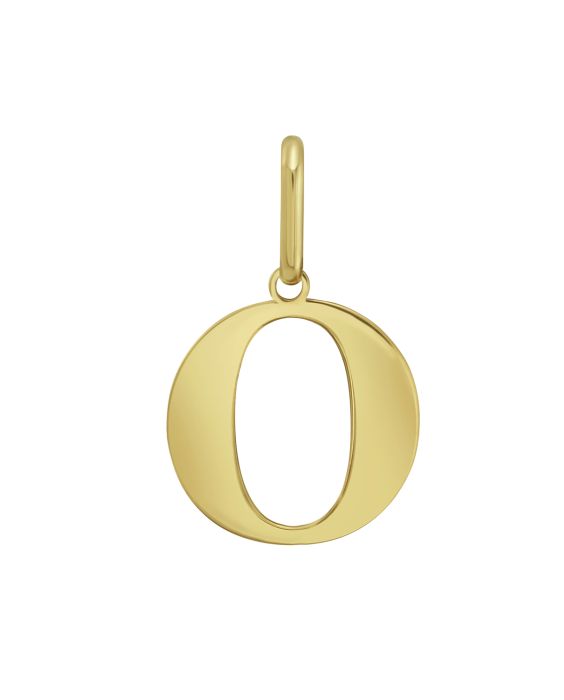 14K Gold Initial O Charm