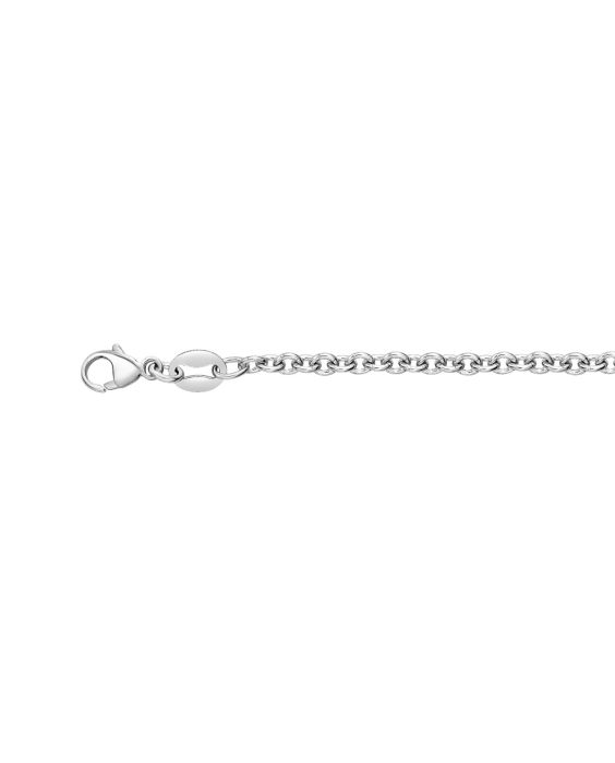 Platinum 2.3mm Oval Cable Chain