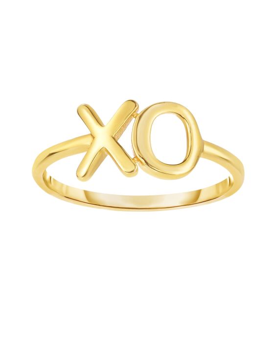 14K Gold "XO" Ring